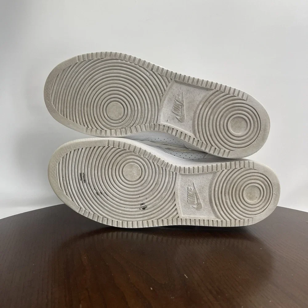 Nike Son of Force Mid Shoes‎ Women's 9 Triple White Athletic Sneakers 616303-115